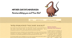 Desktop Screenshot of motherearthsminerals.com