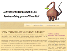 Tablet Screenshot of motherearthsminerals.com